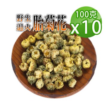 【蔘大王】胎菊花（100gX10）檢驗良品 退火好神器 3C守護寶 菊花寶寶 上品杭白菊花