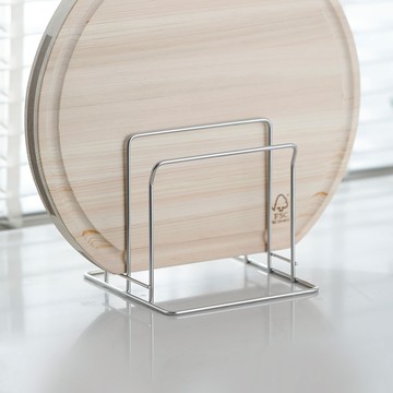 日本 霜山 304不鏽鋼雙層砧板瀝水收納架