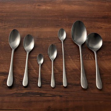 秋和嵐匠 日式復古主餐勺吃飯喝湯勺子長柄攪拌調羹咖啡勺下午茶