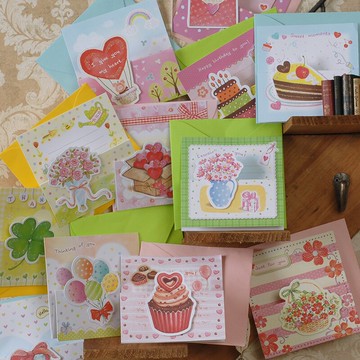 伊和諾拾風賀卡MINI-1411迷你祝福卡萬用卡生日卡感謝卡情人卡