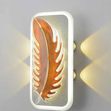 橘色羽毛壁燈 36-62033