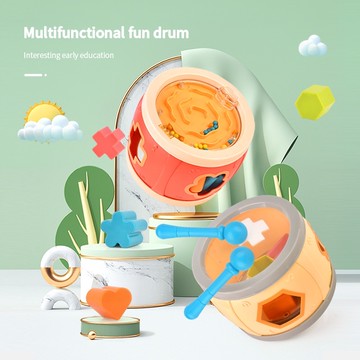 媽媽買 多功能趣味鼓 手拍鼓 塞塞樂 滾珠迷宮 打擊樂器 益智玩具 音樂玩具 幼兒玩具
