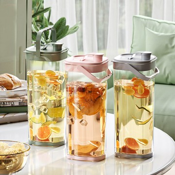 冰箱冷水壺大容量涼開水壺耐高溫家用帶蓋帶刻度密封涼水壺/水壺/茶壺/涼水壺/冷水壺/飲料壺/冷飲壺