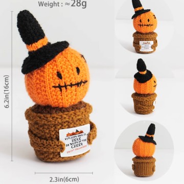 【Missing想念你】萬聖節 南瓜/幽靈/ 針織花擺件/  -聖誕禮物/畢業花束/射手座生日禮物/七夕情人節禮物/母親節花束/母親節禮物