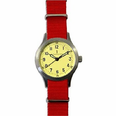 "Decade" Military Watch with Red Strap 並行輸入品