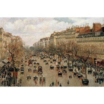 【拼圖貓】P2 - 名畫系列-畢沙羅-巴黎蒙馬特林蔭大道 台灣製 1000片拼圖 01-010