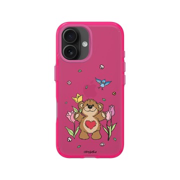 iPhone 16 Clear 粉漾桃 - Suzy's Zoo - 花園裡的Boof