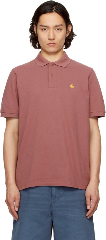 Carhartt Work In Progress 粉色 Chase Pique Polo 衫