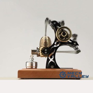 公司貨免運 可開發票 德國進口Bohm斯特林 迷你發動機可動拼裝金屬機械包郵 節日送禮 快速出貨