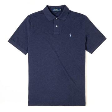 Polo Ralph Lauren 經典電繡小馬Polo衫 (Classic)-藍色