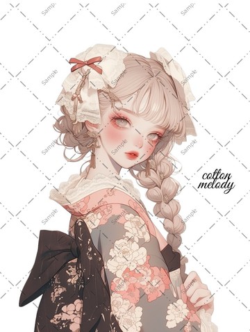 原創貼紙 no.1312 人物貼紙 原創貼紙 人物貼紙 女孩貼紙 原創人物貼紙