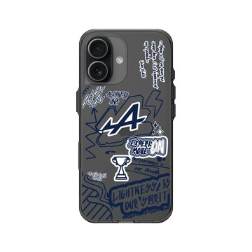 iPhone 17 Clear (相機按鈕) 酷墨灰 - Alpine - Graffiti