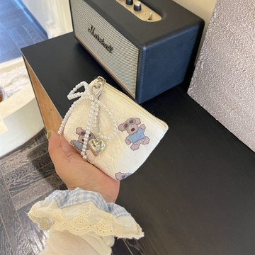 零錢袋🎀 新款原創肌理感泡泡棉化妝包百搭大容量口紅耳機收納包便攜雜物包