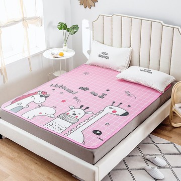 X-90度高支撐立體6D循環涼墊/加厚1公分/可水洗透氣6D涼蓆-長頸鹿