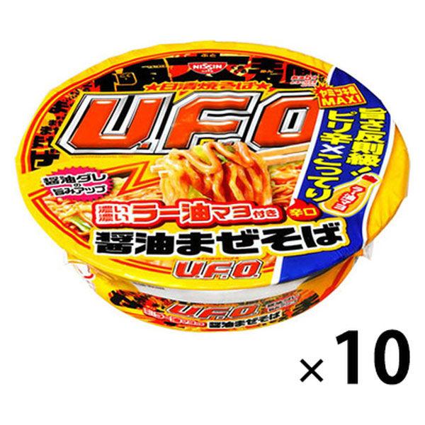 日清食品カップ麺 醤油まぜそば 濃い濃いラー油マヨ付き  日清食品焼きそば 1セット（10食） 日清食品