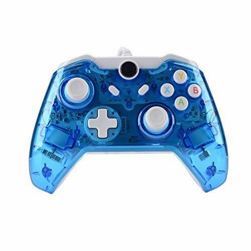 Pc Win 7 8 10用usb有線ゲームコントローラーxbox One スリムゲームパッドジョイスティックジョイパッド クリアブルー 通販 Lineポイント最大0 5 Get Lineショッピング