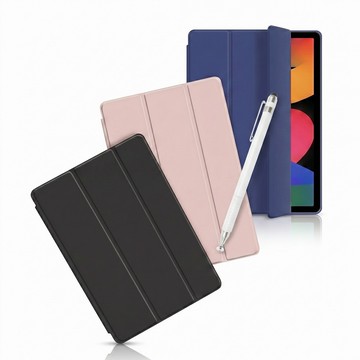 iPad Air 保護殼/套 【LA310簡約三折款】iPad Air 13吋(M4/M3/M2/M1)平板保護皮套(內置筆槽)（附觸控筆）