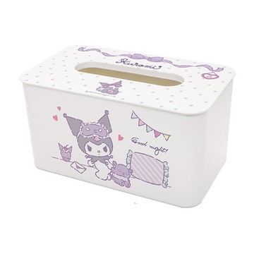 收納王妃 三麗鷗面紙盒  晚安酷洛米 白色  1個