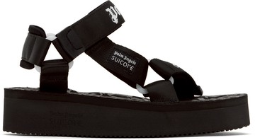 Palm Angels 黑色 Suicoke 联名 Depa 凉鞋