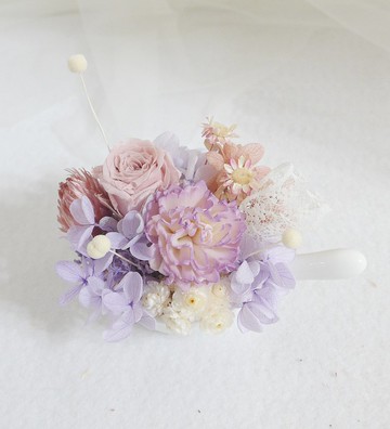 一起過生日莫蘭迪粉康乃馨 結婚捧花永生乾燥花情人節畢業花束七