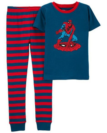 Kid 2-Piece Spider-Man 100% Snug Fit Cotton PJs
