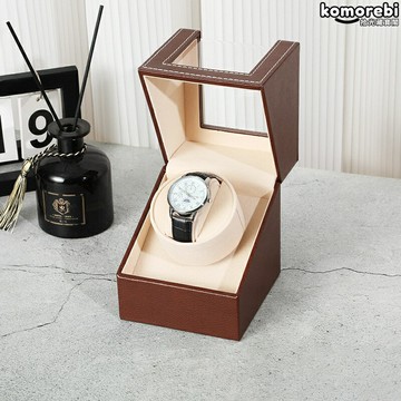 【靜音自動上鍊】搖表器 手錶盒 機械錶盒 旋轉表盒 皮質外觀 雙馬達驅動 多檔調節 適用於機械腕錶收藏展示