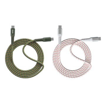 PHILIPS 官方直營 USB-C to USB-C 不打結磁吸收納線150cm DLC4588C※限量送充電器※