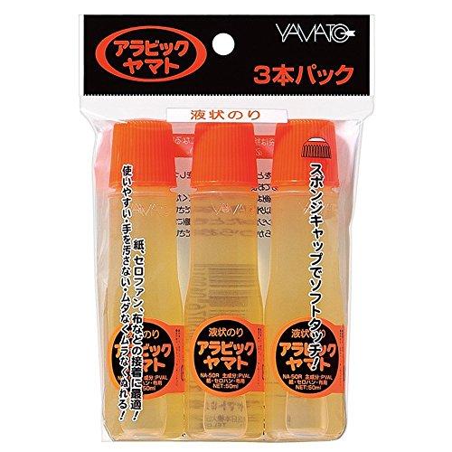 ヤマト 液体のり アラビック 50ml 3本入 NA-50RH-3P