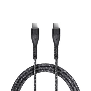 CD-01 精研編織系列 USB-C to USB-C PD 快充傳輸線-鐵礦黑 ( Type-C to Type-C/100 cm) 鐵礦黑