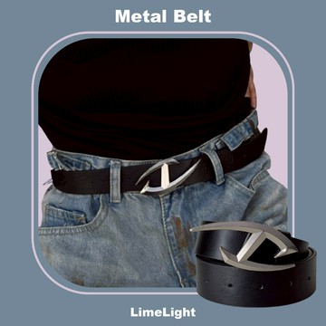 ☆LimeLight☆ 賽博龐克 Y2K 科技 造型 皮革材質 個性必備 皮帶女 皮帶男生 腰帶 皮帶 BEL-056