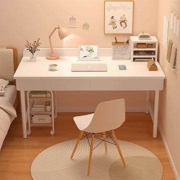 電腦桌子臺式家用學生學習寫字桌現代簡易出租屋女生臥室床邊桌【益三和】可開發票