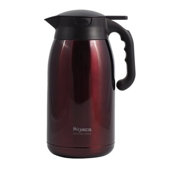 米雅可經典316按壓式真空保溫壺-2.0L-酒紅色-1支