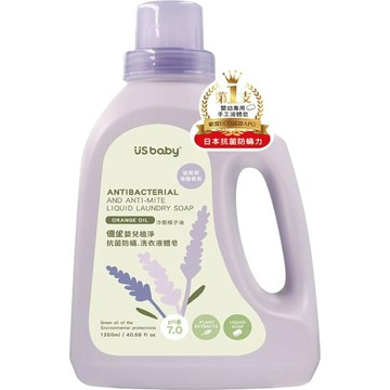優生 嬰兒植淨抗菌防螨洗衣液體皂1200ml【德芳保健藥妝】