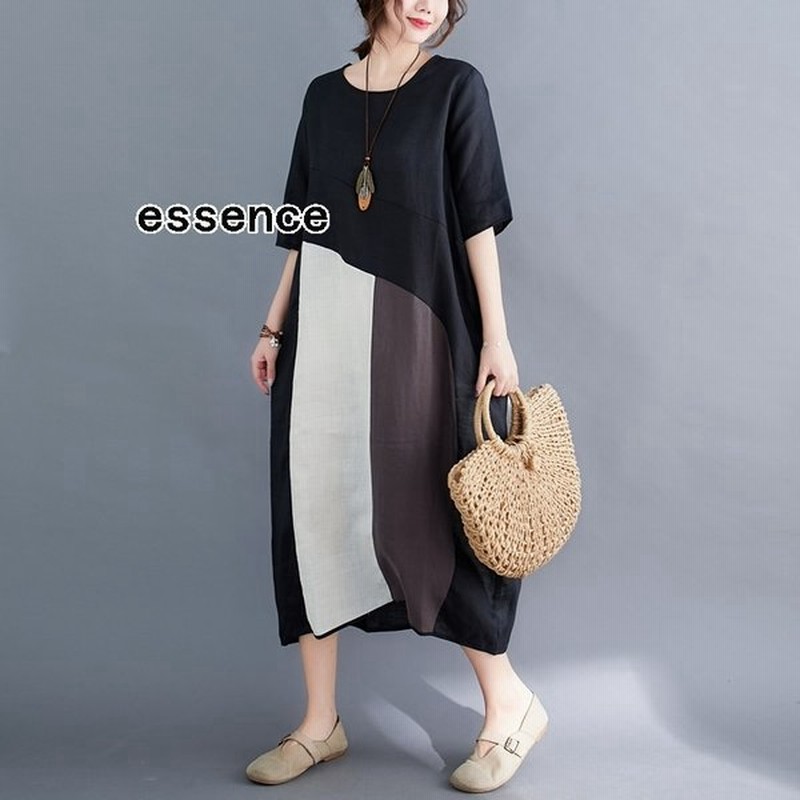 レディース夏カジュアルワンピース ファッション ロングワンピースシャツワンピース 五分袖 通勤 ゆったり 通販 Lineポイント最大0 5 Get Lineショッピング