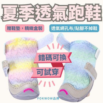寵物鞋 現貨 夏季透氣狗鞋 比熊瑪爾小型犬 DJJ品牌專利鞋底鞋身透氣鞋內吸汗止滑墊 專業狗鞋分左右腳 贈鞋墊 兩只裝