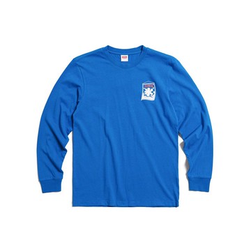 EDWIN 東京散策系列 刨冰旗幟長袖T恤-男女款 (藍色)