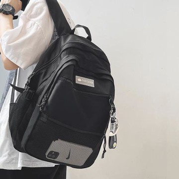 潮牌大容量雙肩包女韓版原宿風高中大學生旅行背包男中學生書包女