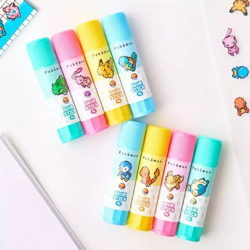 韓國 寶可夢｜口紅膠/膠水/可愛造型固體膠 9g /學生文具/ pokemon 皮卡丘/韓國文具