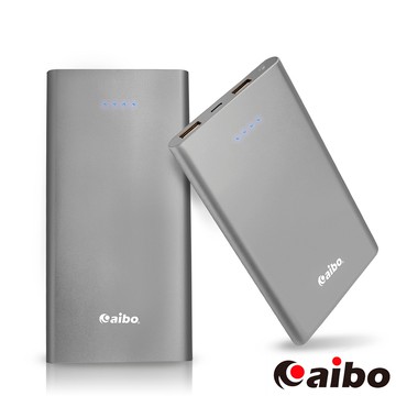 aibo 現代美學 8400mAh超薄隨身行動電源-鐵灰