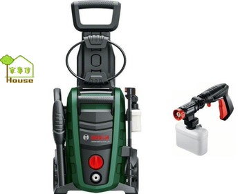 [ 家事達] BOSCH 移動式可自吸高壓清洗機-120Bar+ 360度高壓泡沫槍+罐　組