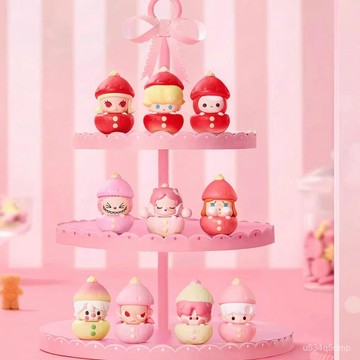 🛸泡泡萌粒 POPMART 公仔 萌粒 可愛卡通擺件 泡泡瑪特 POPBEAN萌粒季節限定草莓係列靜態手辦創意擺件