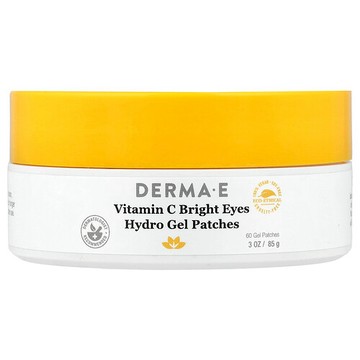 DERMA E, 維生素 C 亮眼水凝膠貼，適合各種膚質，60 貼