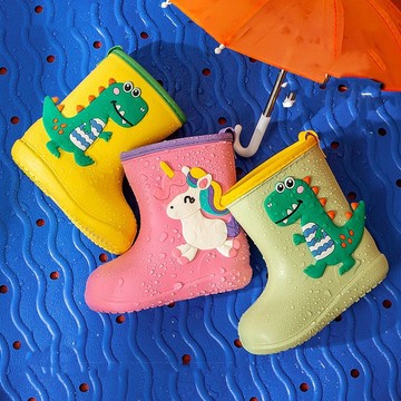 【台灣出貨】兒童雨鞋卡通圖男女童寶寶學生雨靴四季水鞋幼兒園女童雨靴防滑水鞋兒童雨鞋 童雨靴 輕量男女童雨鞋