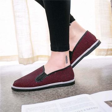 千層底老北京中年媽媽鞋防滑布底防臭透氣休閑春秋廣場舞布鞋女潮