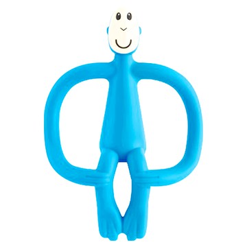 MATCHSTICK Monkey 咬咬猴造型玩具固齒器 矽膠材質 適用年齡3個月以上  固齒器  慵藍猴  1個
