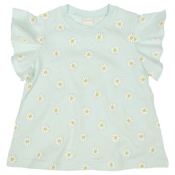 akachan honpo - 短袖T恤-滿版印花-藍色