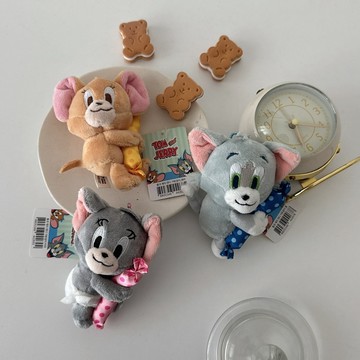 【FJstore】最後現貨 TOM&JERRY 湯姆貓與傑利鼠 玩偶吊飾 鑰匙圈