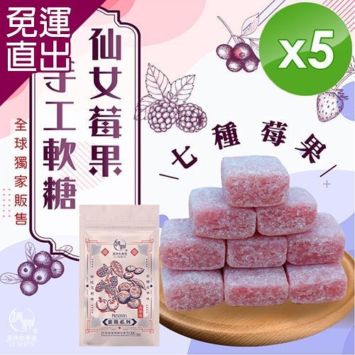 麗紳和春堂 仙女莓果手工軟糖 50g/包x5包【免運直出】