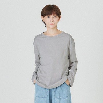 【Simply Yours】弧形下擺長袖T 灰F