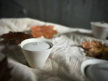 桌上的白瓷糖霜 / 蓋碗茶杯 蓋杯 茶具 - 小環杯蓋